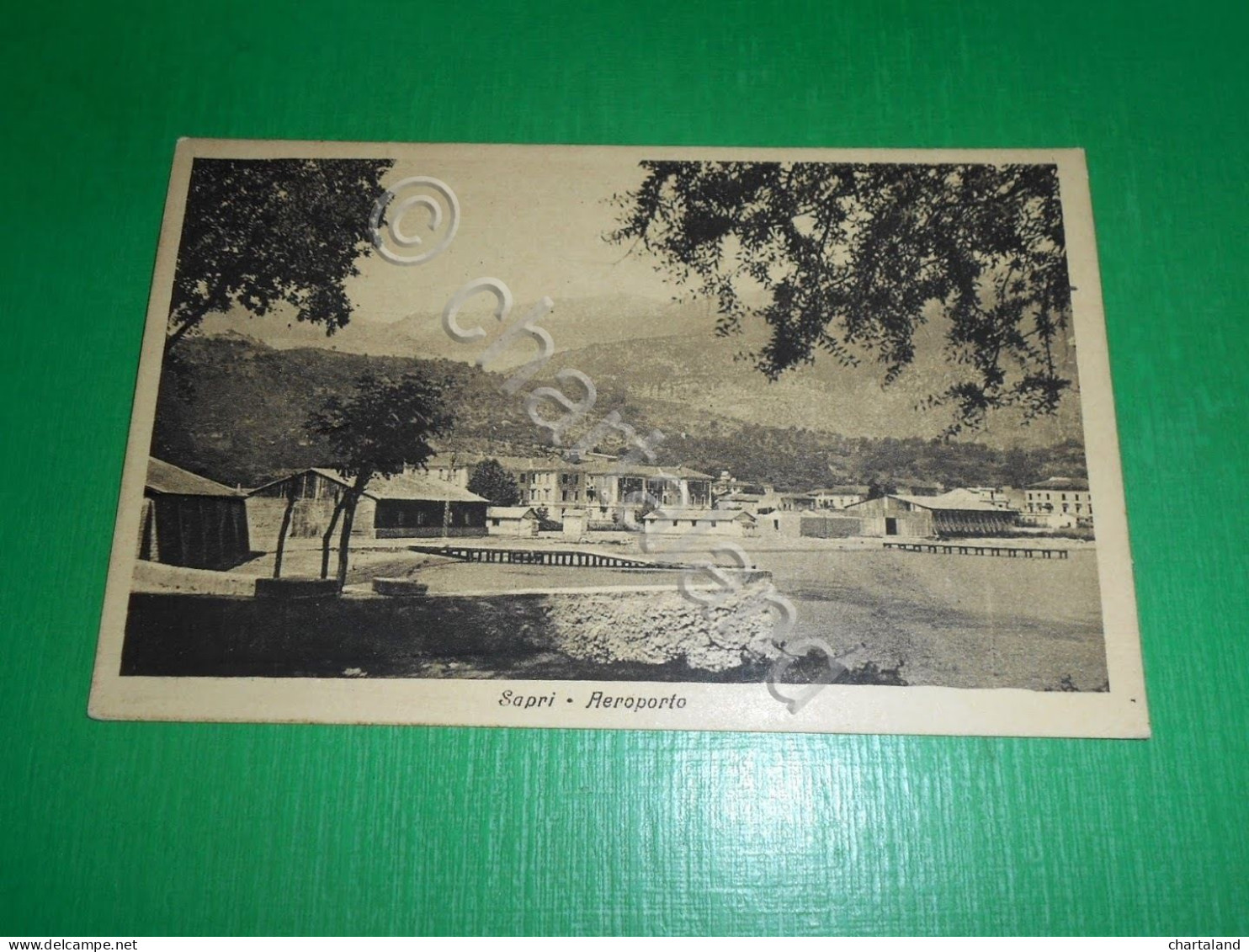 Cartolina Sapri - Aeroporto 1935 ca