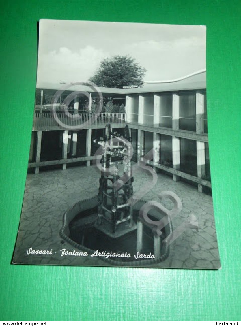 Cartolina Sassari - Fontana Artigianato Sardo 1959