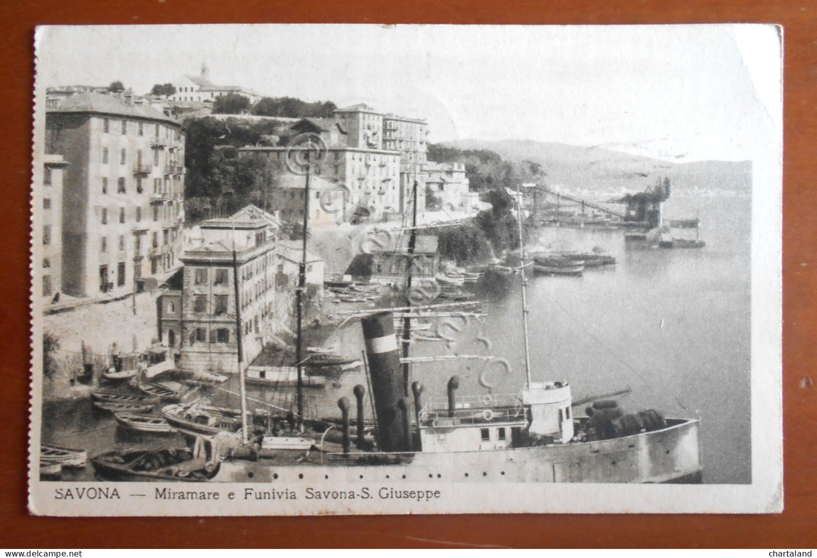 Cartolina Savona - Miramare e Funivia Savona - S. Giuseppe - 1940 ca.