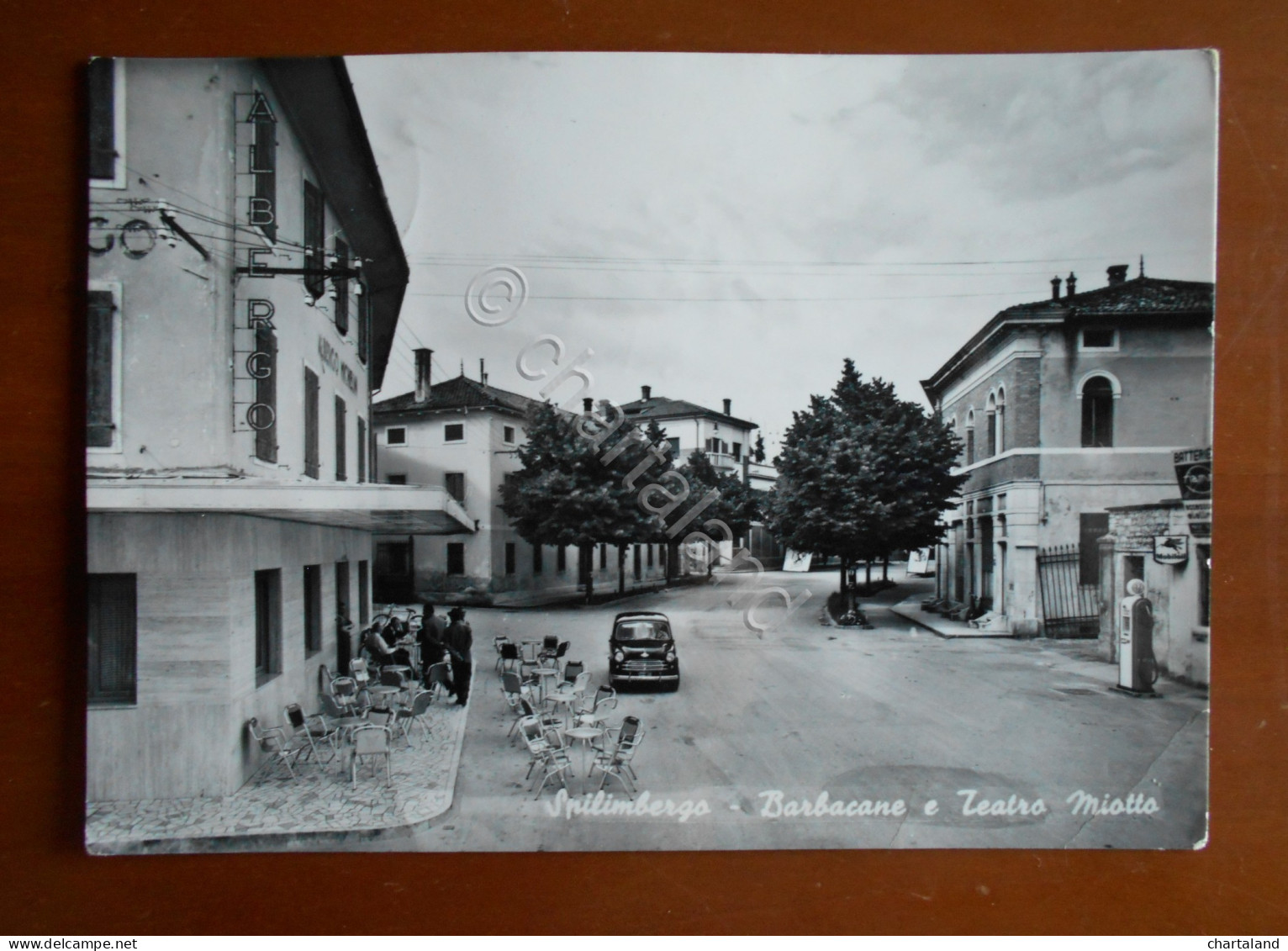 Cartolina Spilimbergo (Friuli Venezia Giulia) - Barbacane e Teatro Miotto - 1957
