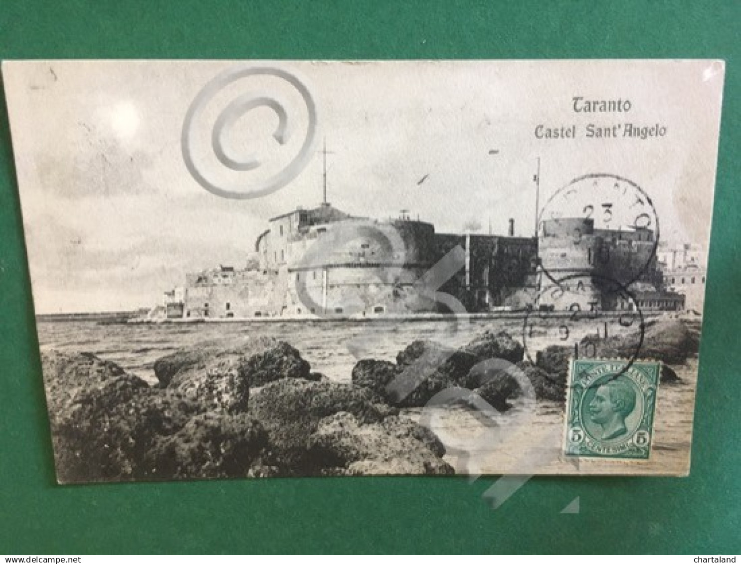 Cartolina Taranto - Castel Sant'Angelo - 1910