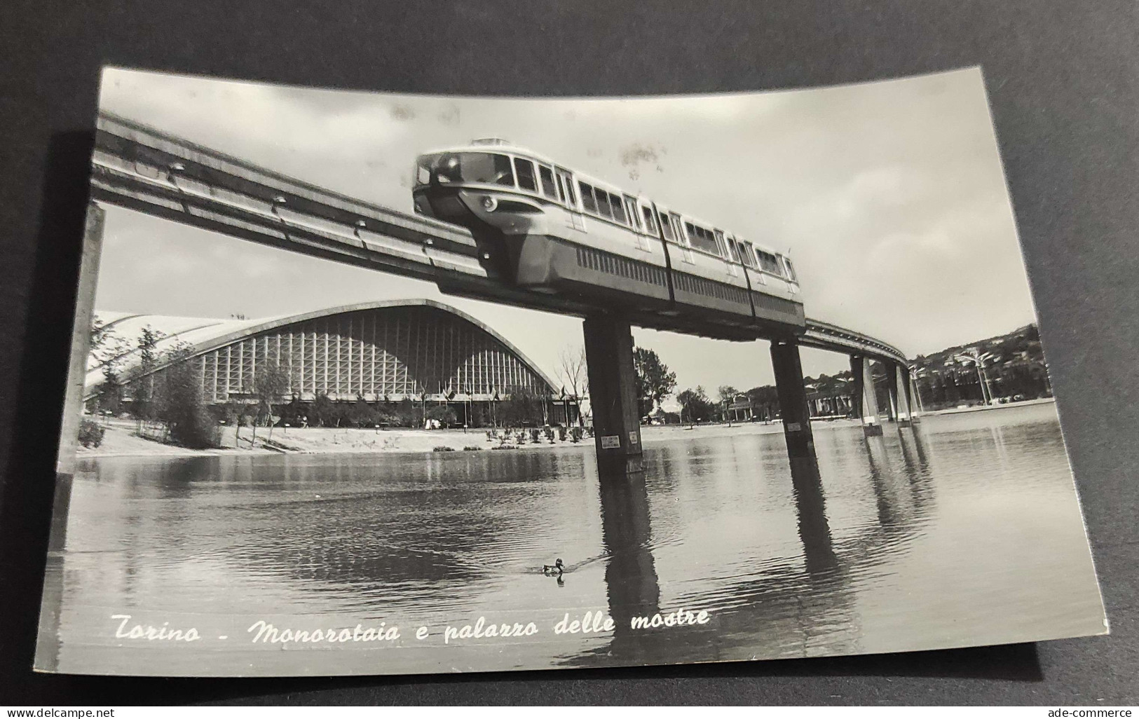 Cartolina Torino - Monorotaia e Palazzo delle Mostre