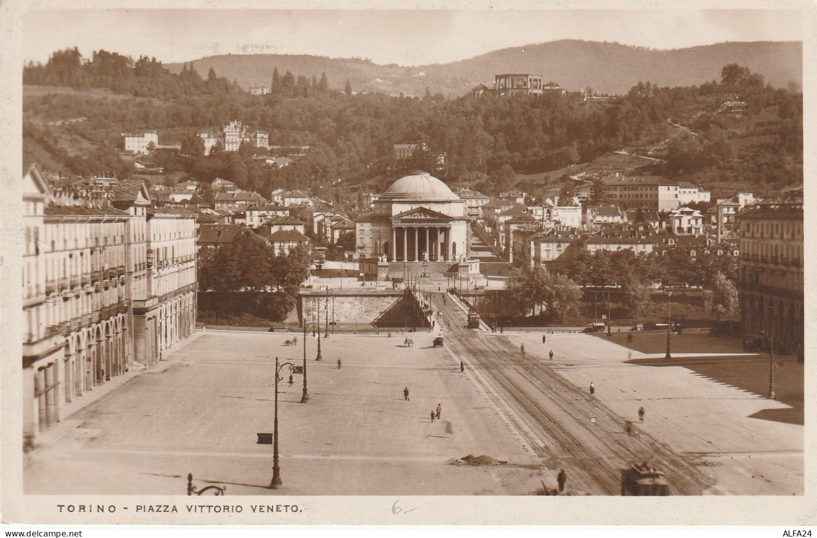CARTOLINA TORINO PIAZZA VITTORIO VENETO (V_1458