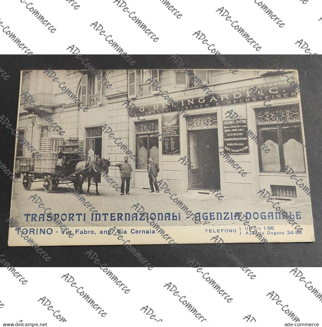 Cartolina Torino - Trasporti Internazionali - Agenzia Doganale