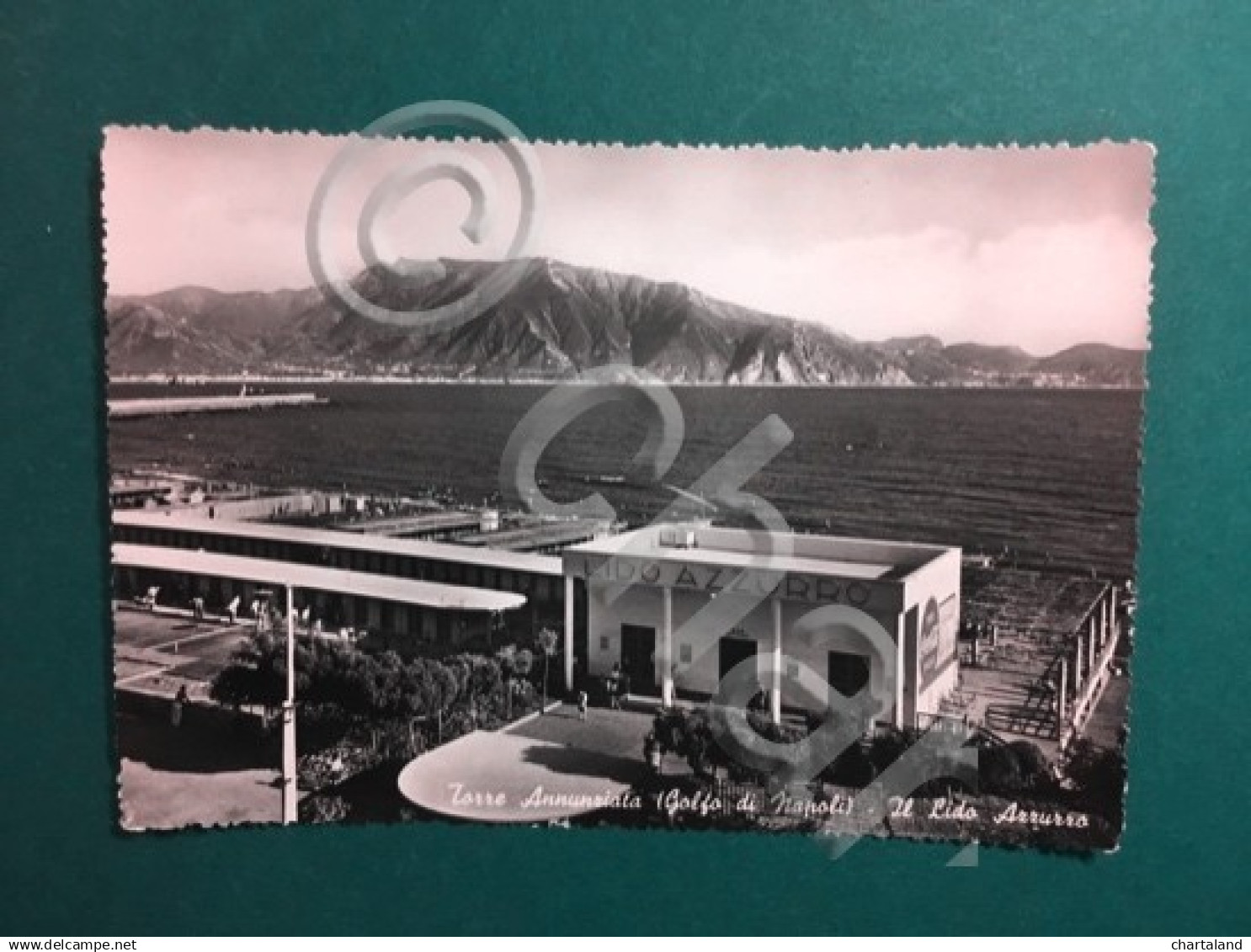 Cartolina Torre Annunziata - Il Lido Azzurro - 1952