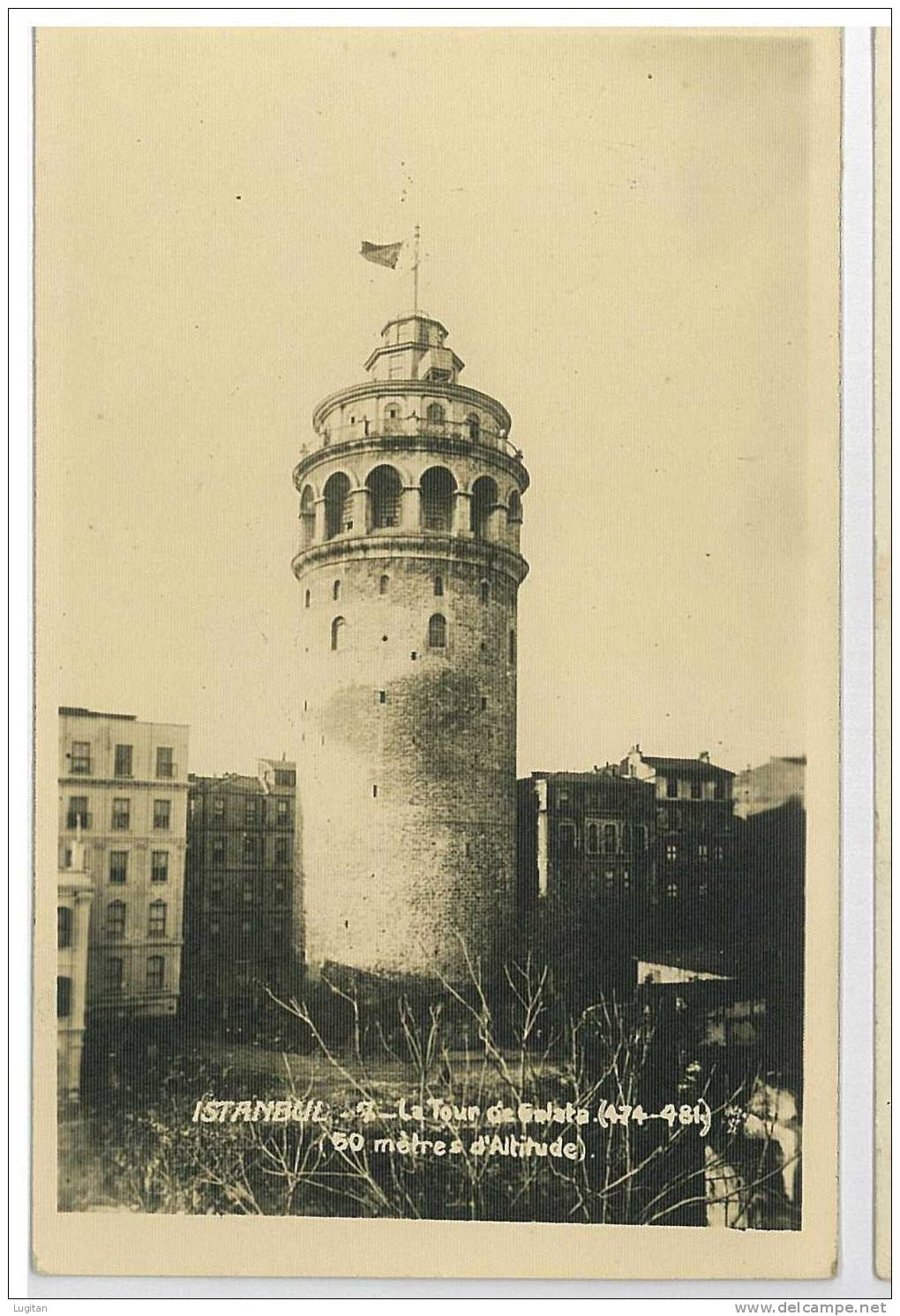 CARTOLINA  - TURCHIA - ISTANBUL LA TOUR DE GALATA - TORRE