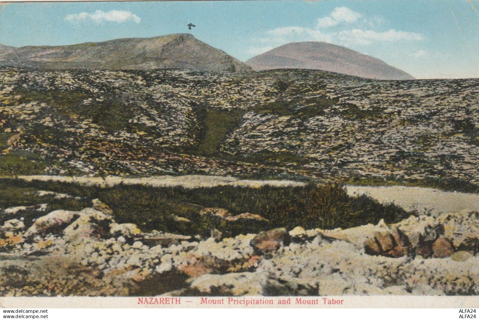 CARTOLINA VIAGGIATA 1921 NAZARETH ISRAELE -NO BOLLO (TY1109