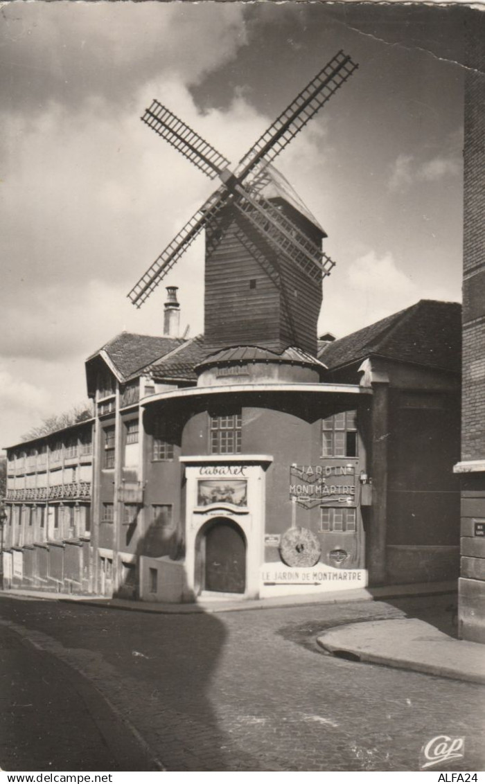 CARTOLINA VIAGGIATA PARIS LE MOULIN DE LA GALLETTE FRANCIA (KP1594