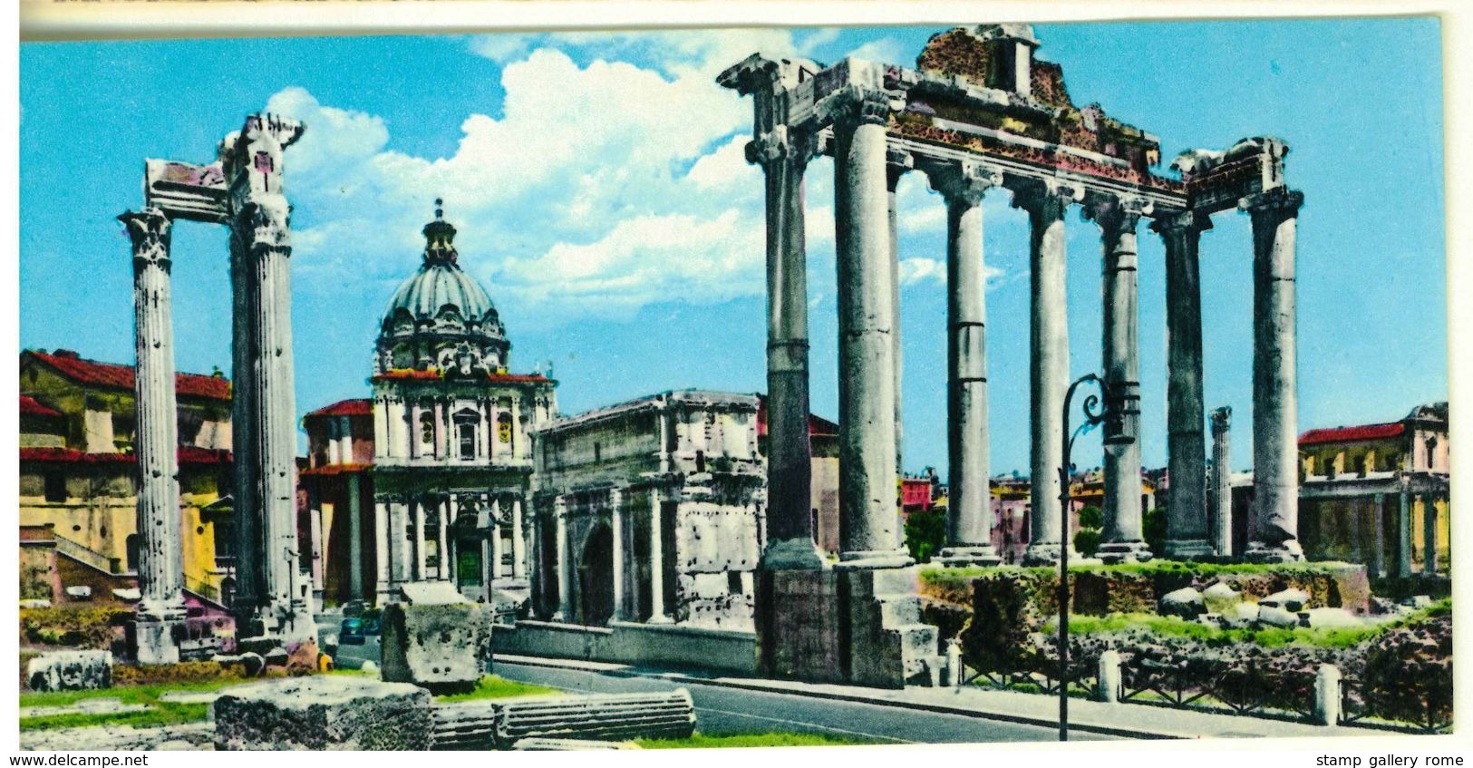 CARTOLINA VIAGGIATA RIDOTTA - ROMA  FORO ROMANO