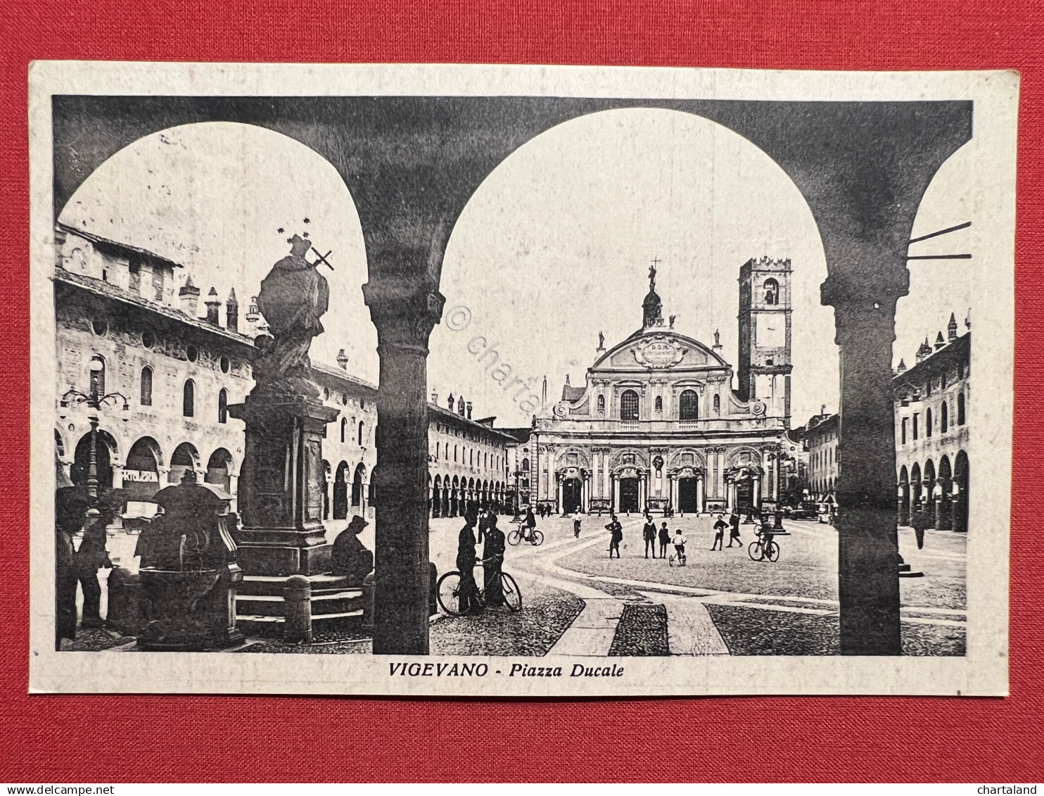 Cartolina - Vigevano - Piazza Ducale - 1932 ca.