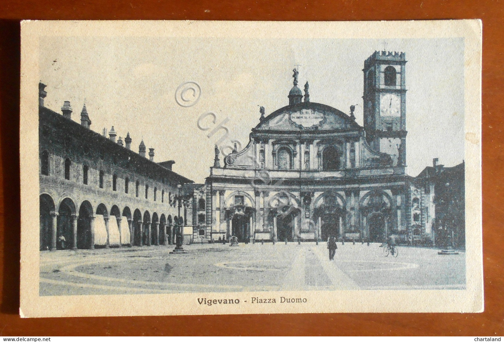 Cartolina Vigevano - Piazza Duomo - 1916