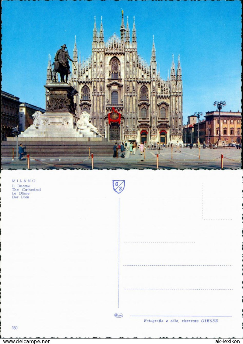 Cartoline Mailand Milano Duomo 1973
