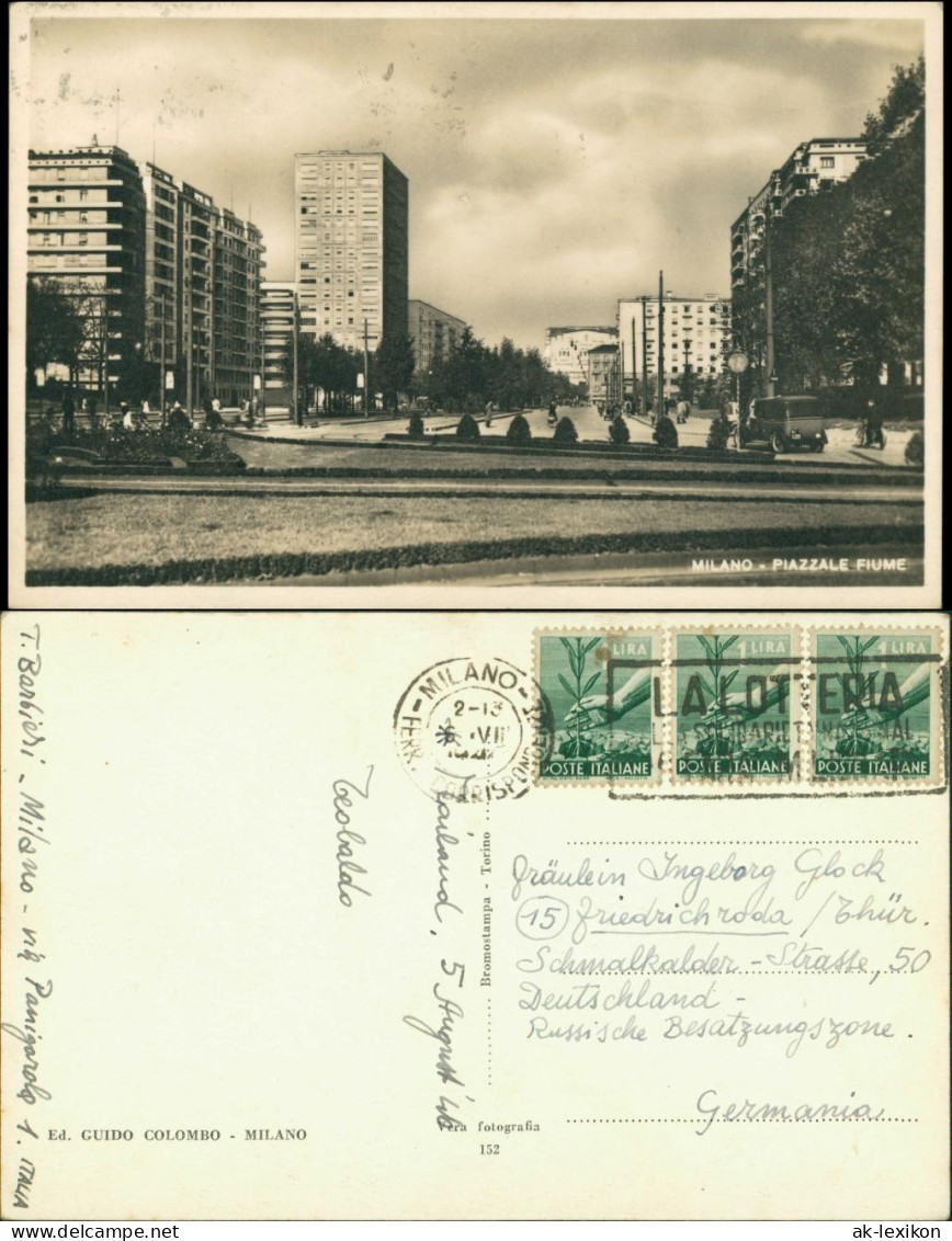 Cartoline Mailand Milano Piazzale Fiume 1934