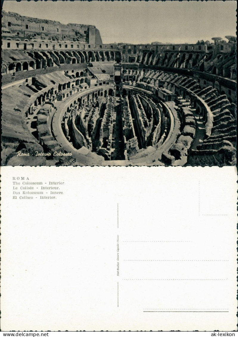 Cartoline Rom Roma Kolosseum / Colosseo / Amphitheatrum Flavium 1963