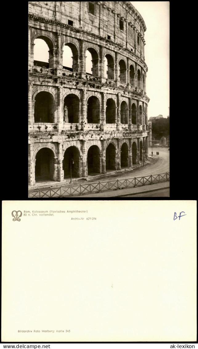 Cartoline Rom Roma Kolosseum (flavisches Amphitheater) 1960
