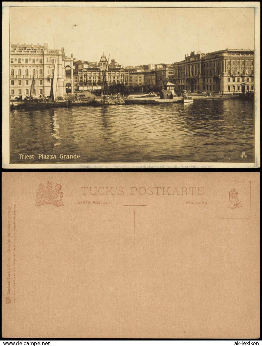 Cartoline Triest Trieste Triest Piazza Grande 1910