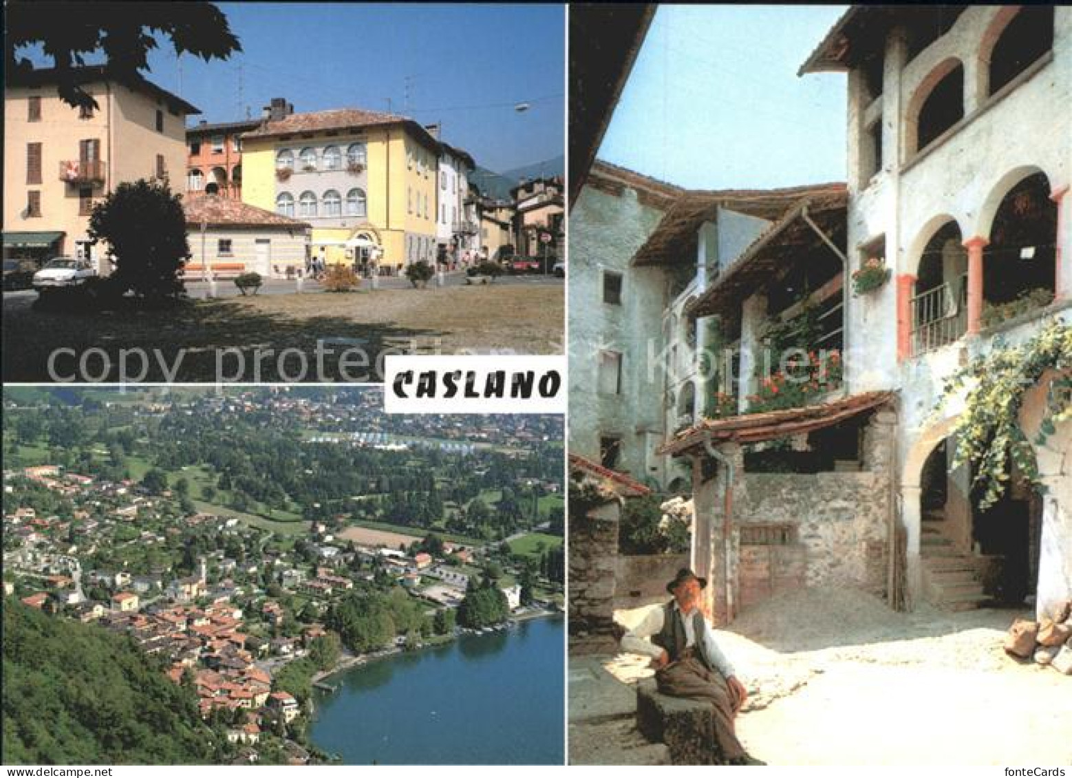 Caslano Dorfmotive Totalansicht