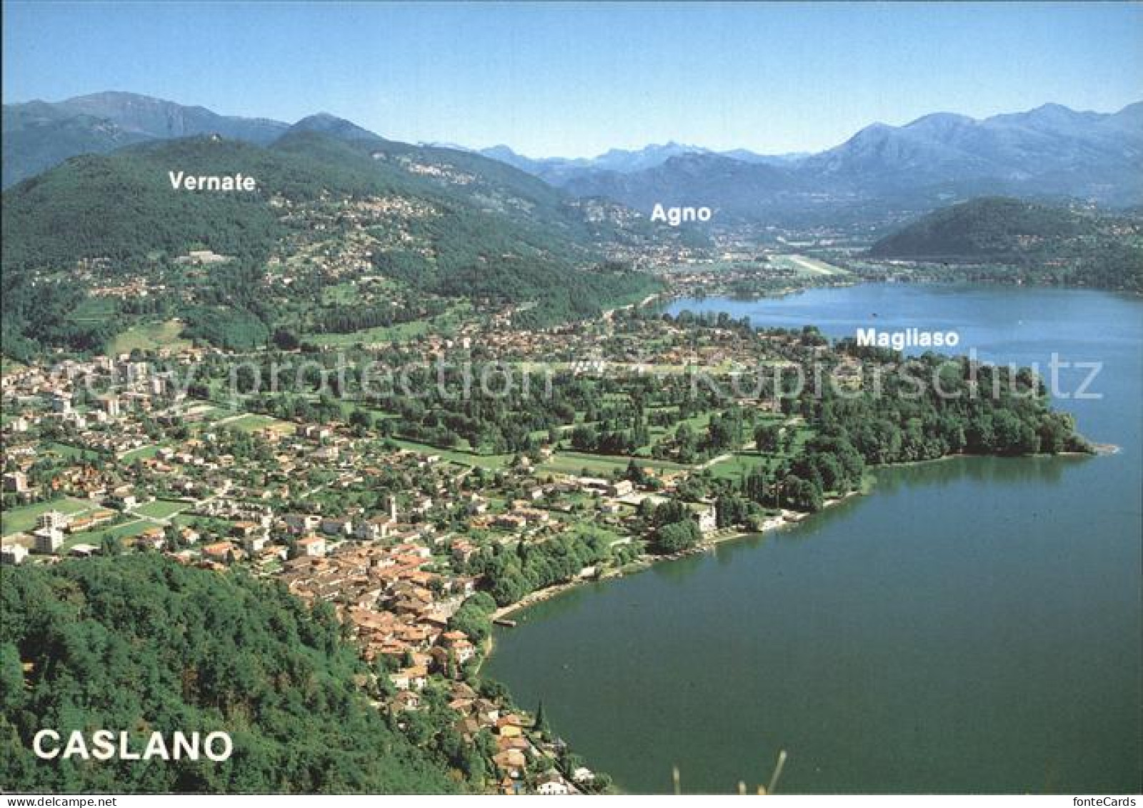 Caslano Fliegeraufnahme