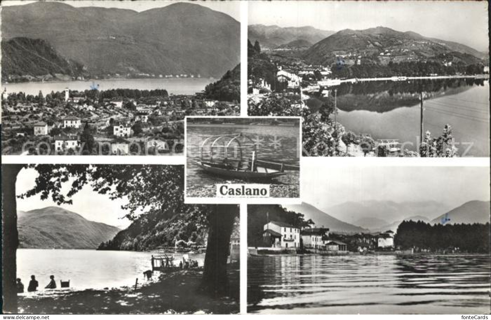 Caslano See Stadtansicht