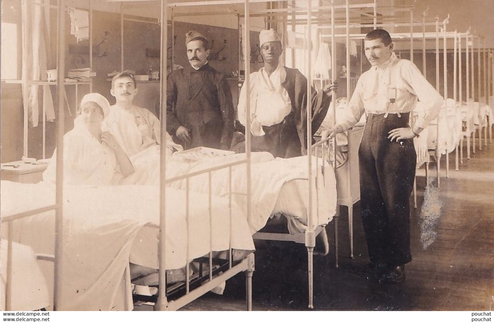 CASTELJALOUX - CARTE PHOTO BALISTAI - MARMANDE - CASTELJALOUX - HOPITAL  MILITAIRE - UNE SALLE DE L ' HOPITAL - 2 SCANS