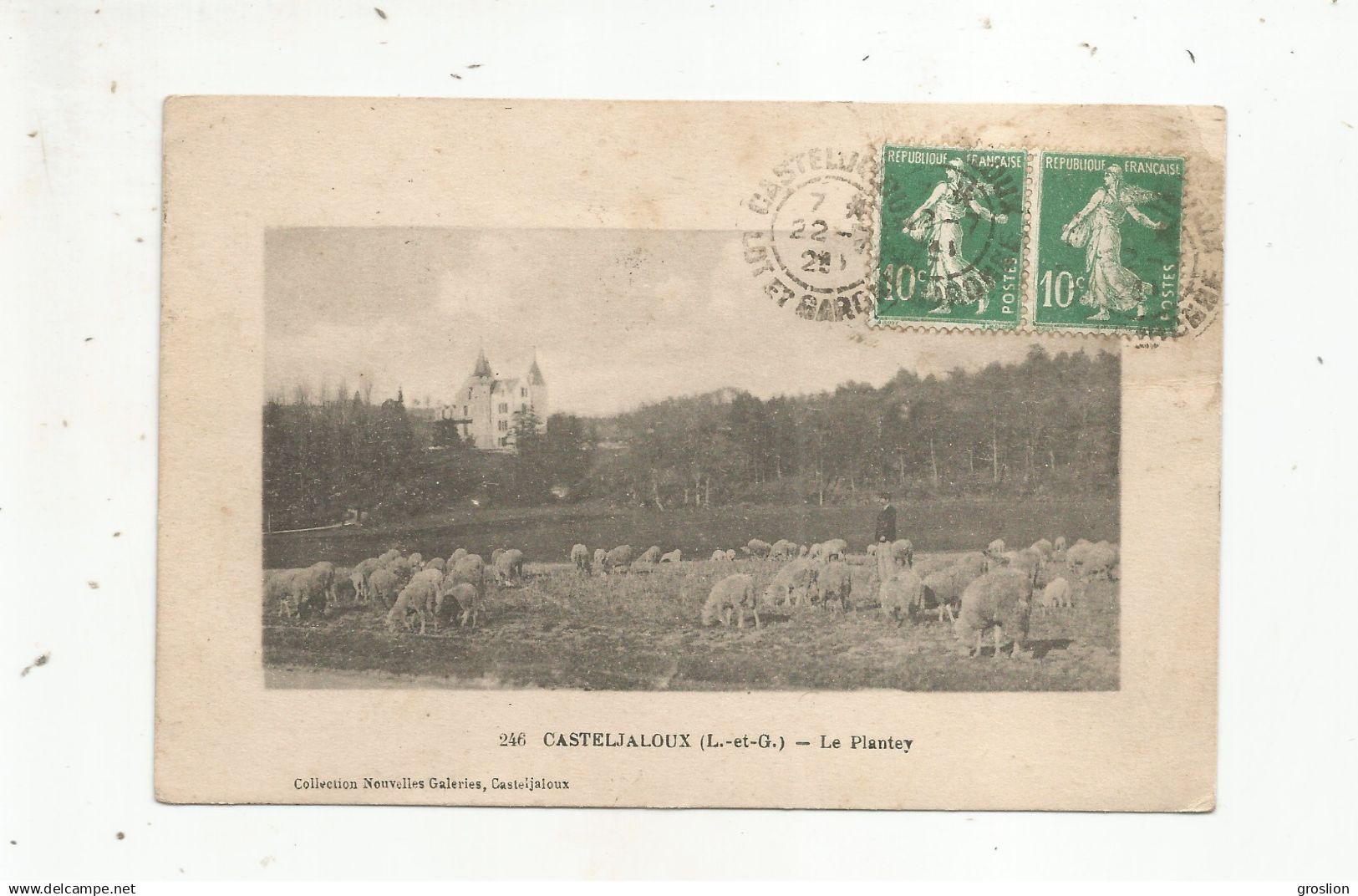 CASTELJALOUX (L ET G) 246 LE PLANTEY (BERGER ET TROUPEAU) 1925