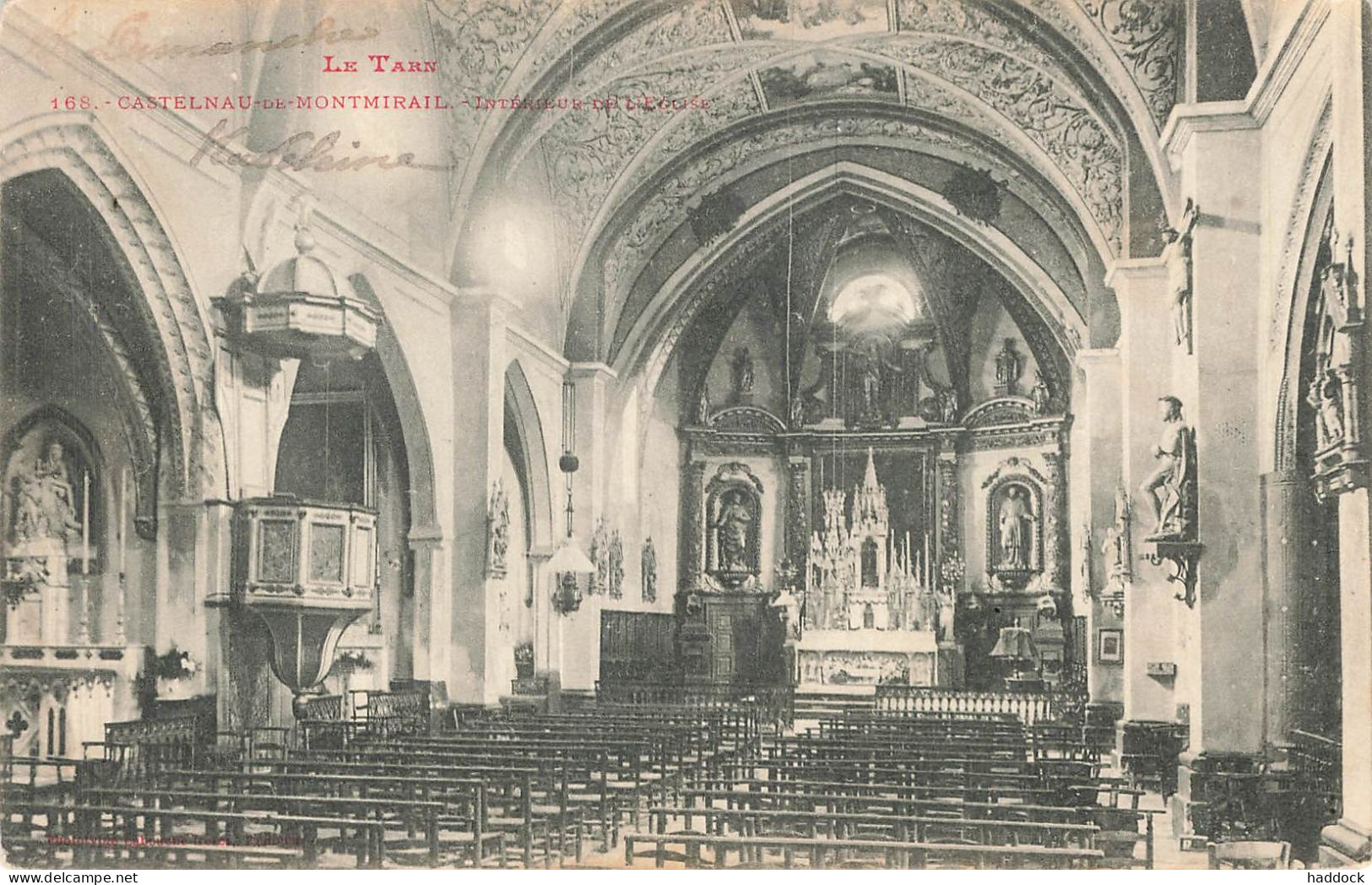 CASTELNAU DE MONTMIRAIL : INTERIEUR DE L'EGLISE