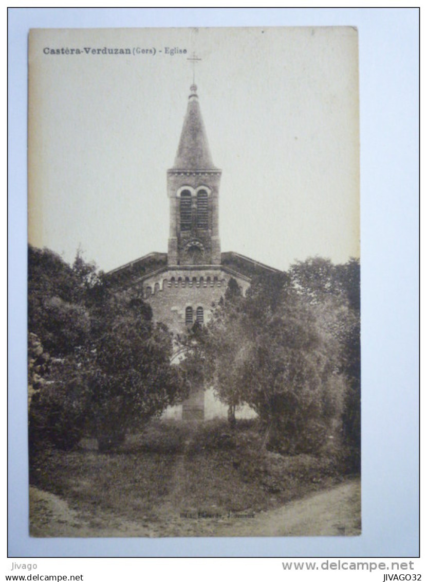 CASTERA-VERDUZAN  (Gers)  :  EGLISE