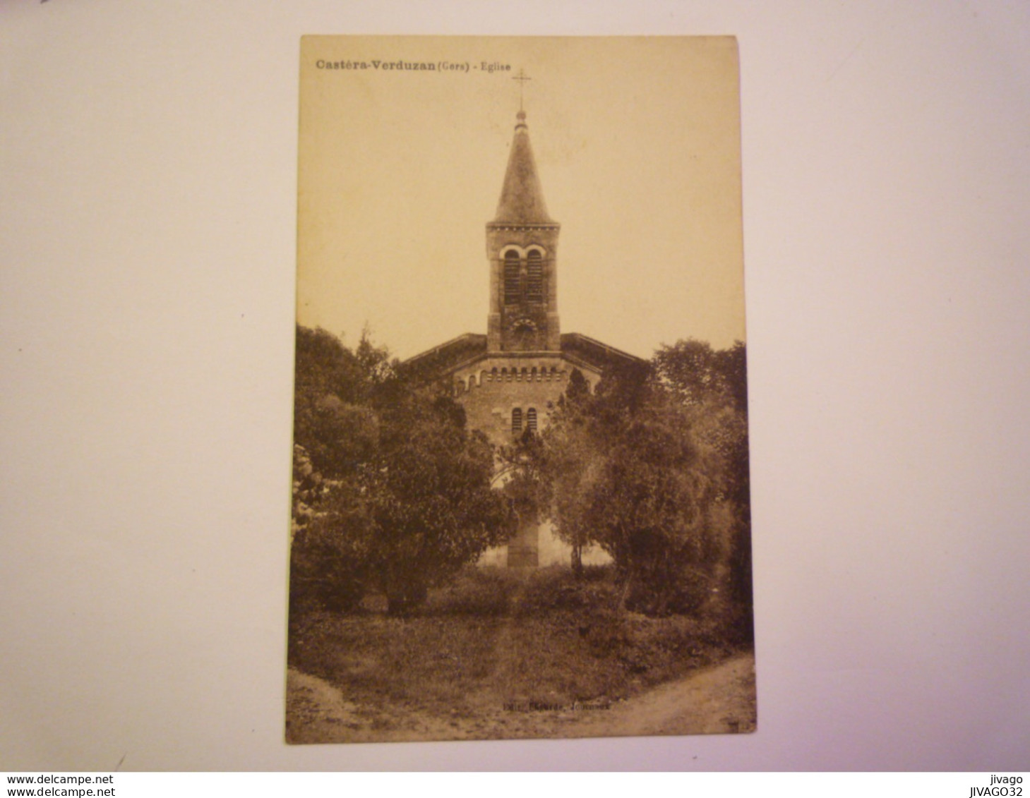 CASTERA-VERDUZAN  (Gers)  :  L'EGLISE