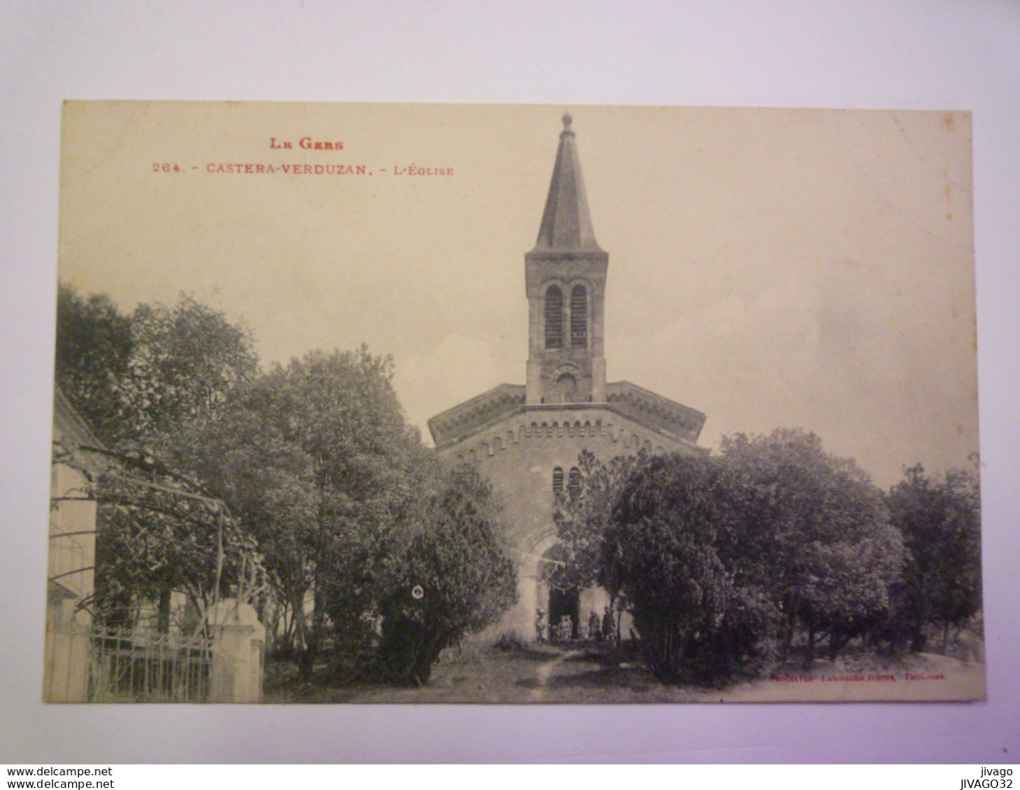 CASTERA-VERDUZAN  (Gers)  :  L'EGLISE