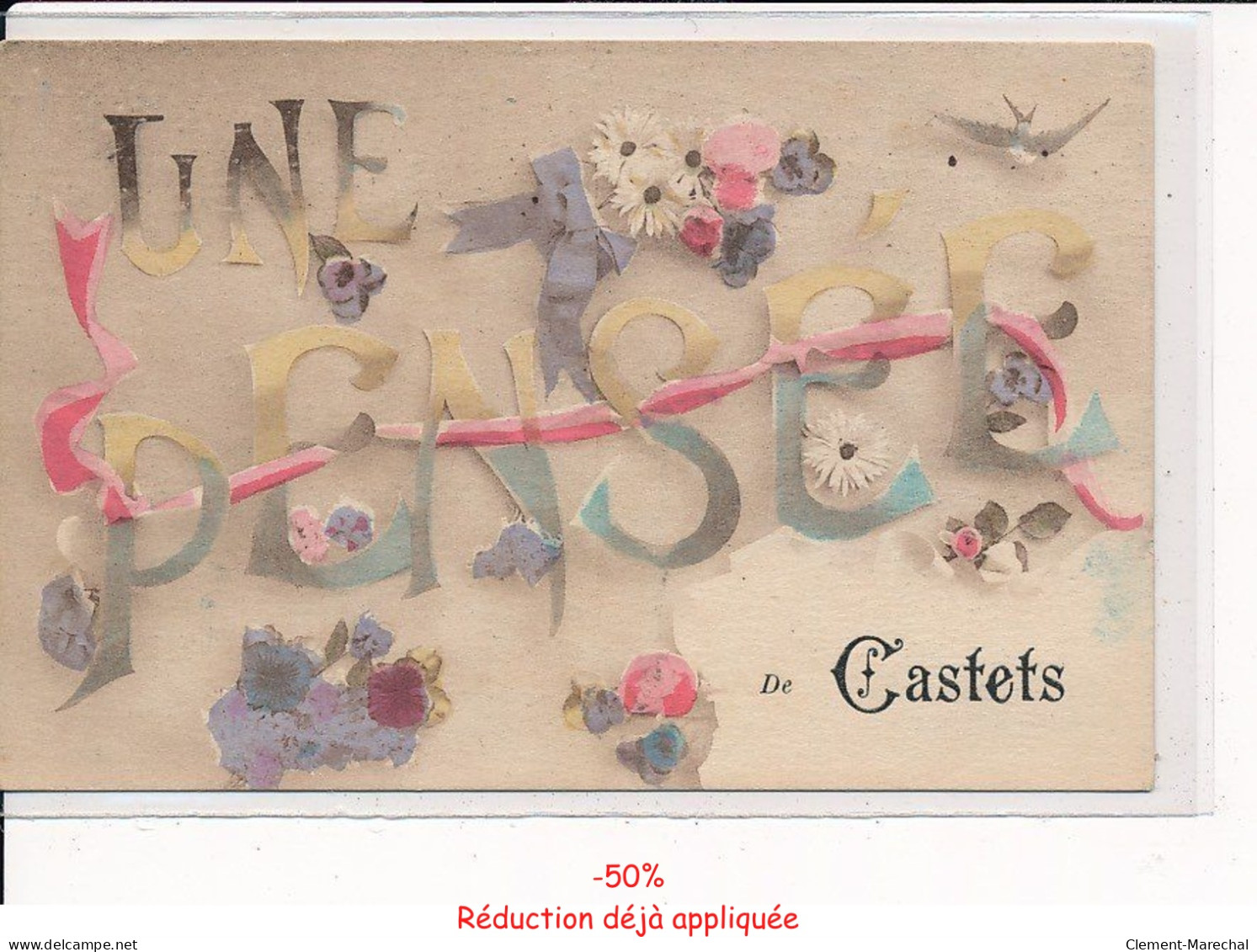 CASTETS : Carte Souvenir - très bon état