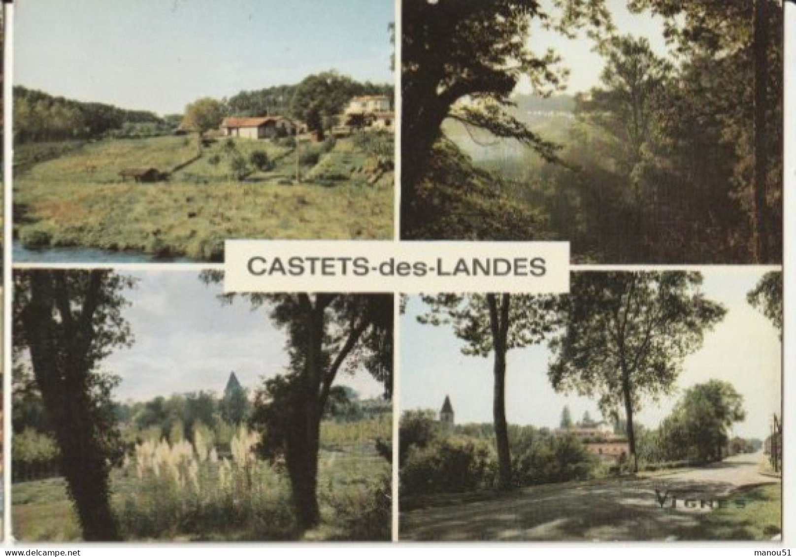 CASTETS des LANDES- CPSM multi vues