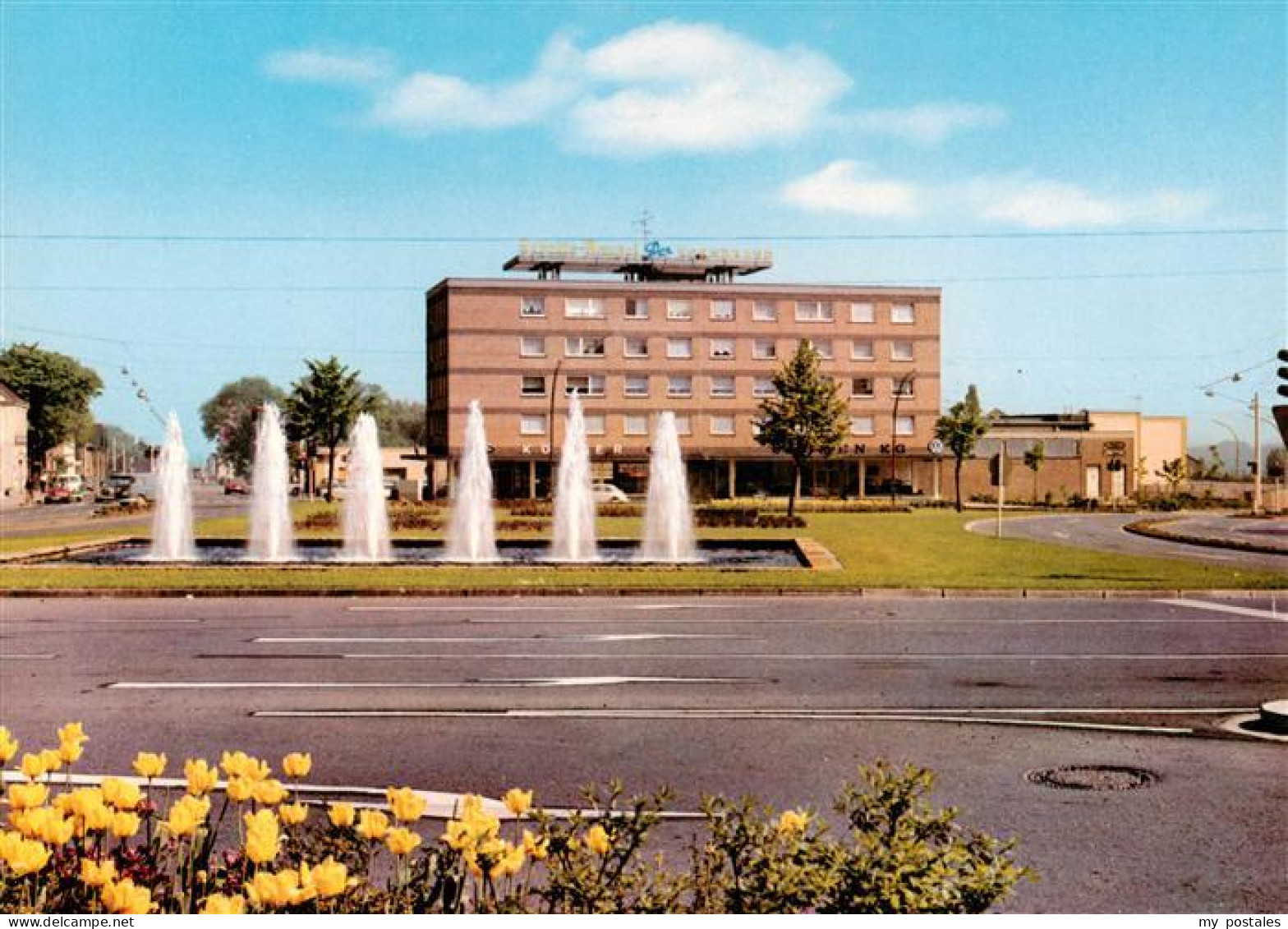 Castrop-Rauxel Engelsburgplatz Wasserspiele