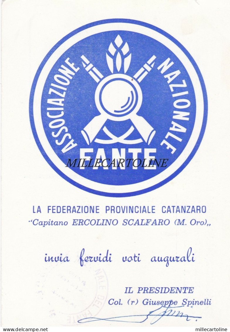 CATANZARO: Associazione Nazionale  "Fante"