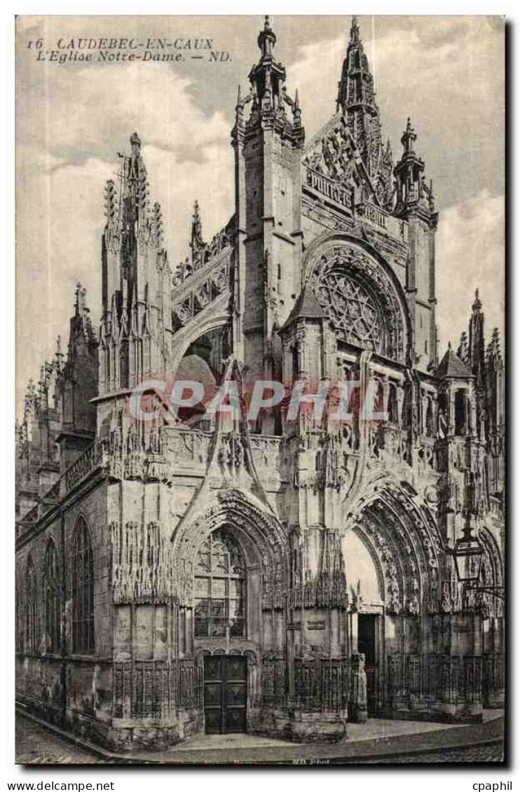 Caudebec en CAux CPA L'eglise Notre DAme