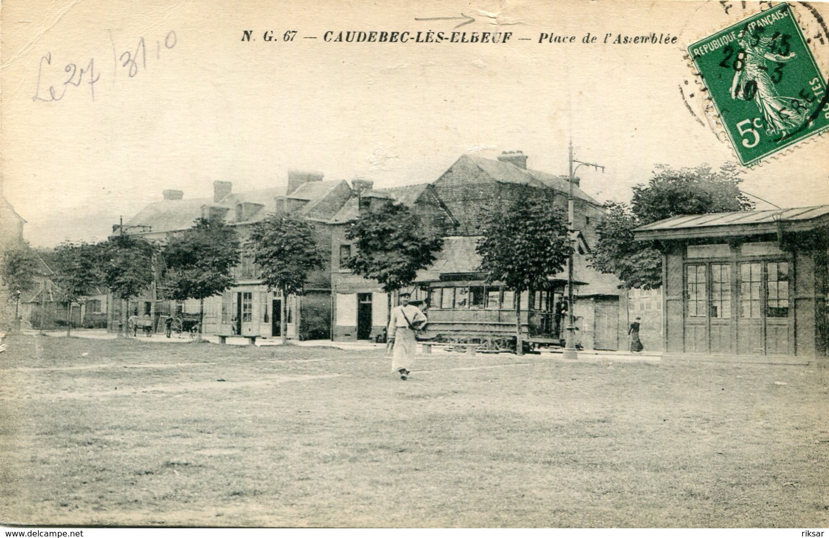 CAUDEBEC LES ELBEUF(SEINE MARITIME) TRAMWAY