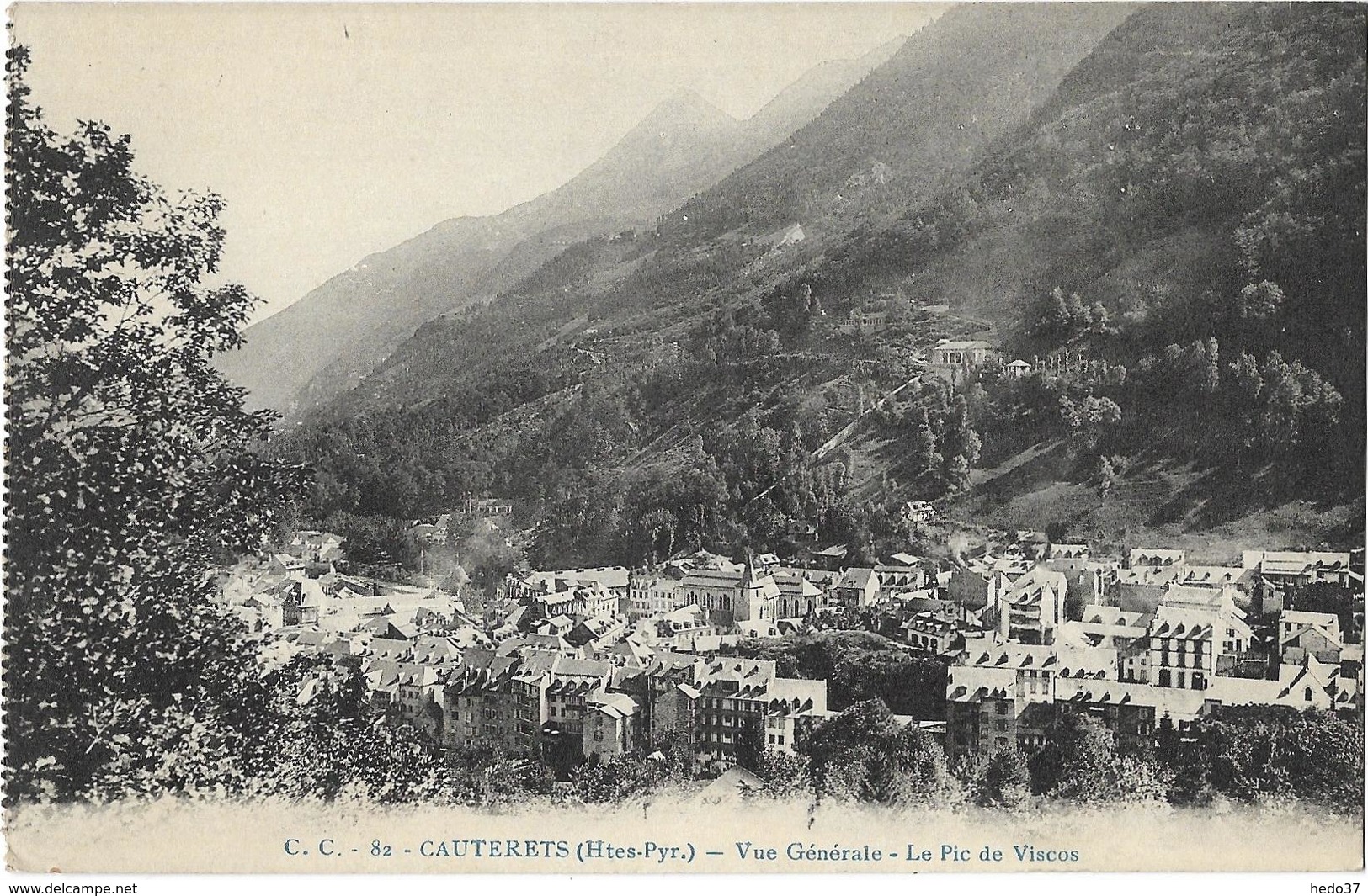 Cauterets - Vue Générale - Le Piec de Viscos