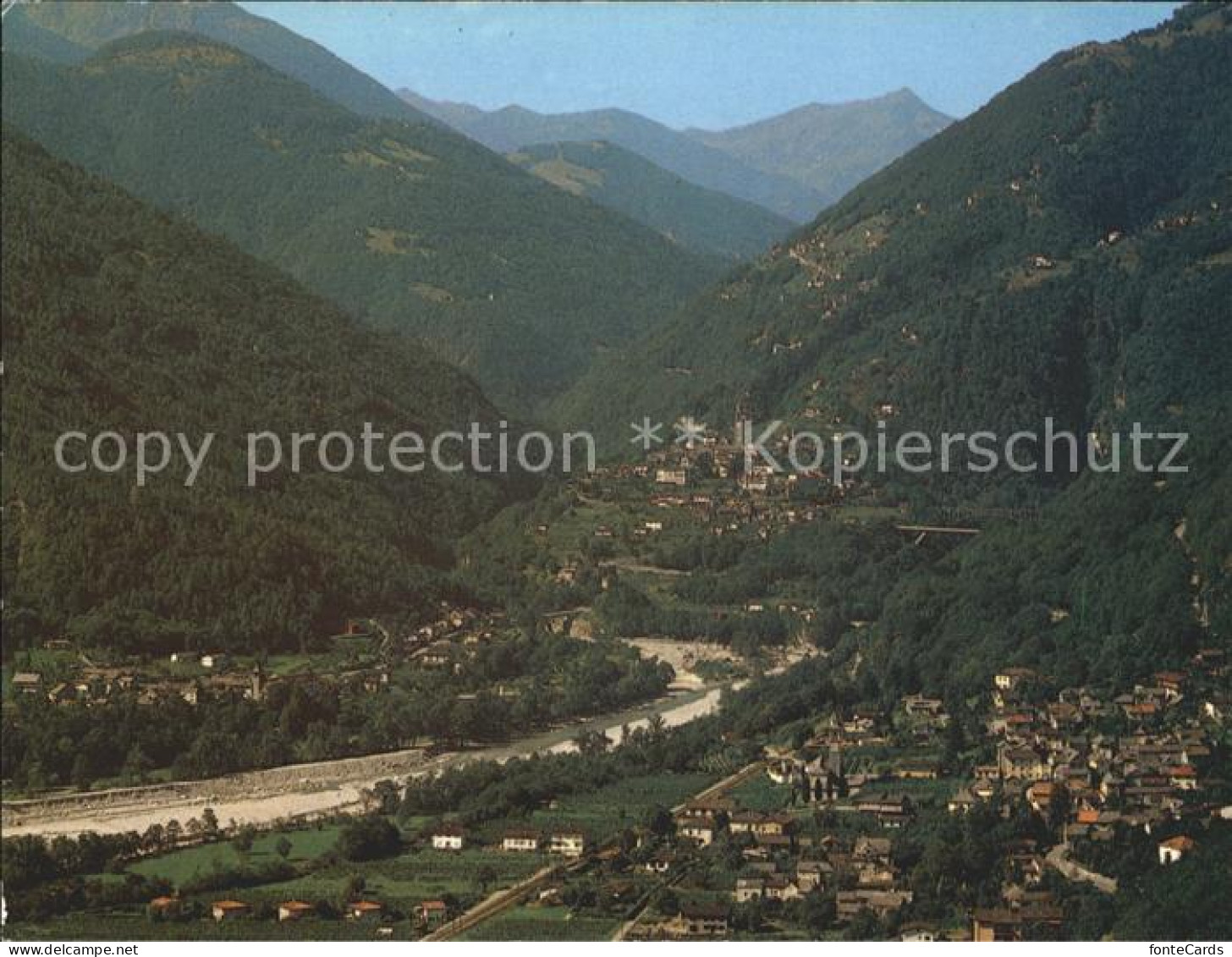 Cavigliano Intragna Golino Fliegeraufnahme