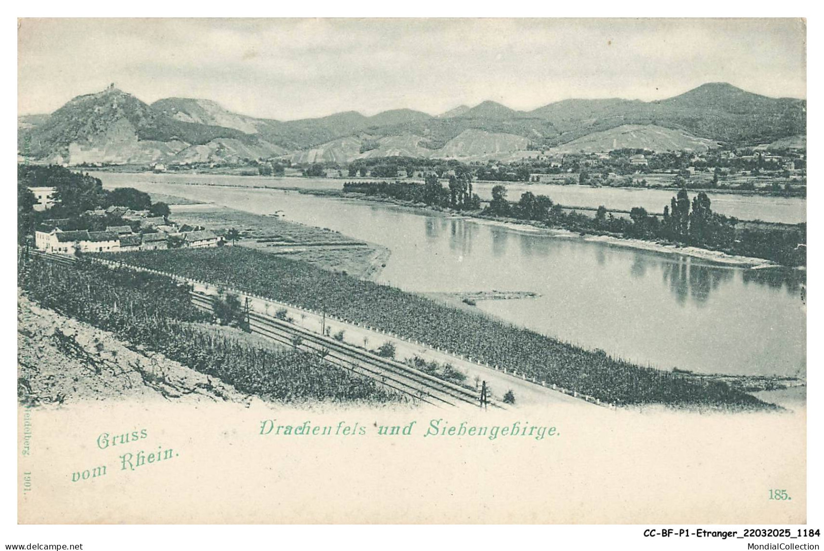 CC-BFP1-0593-ALLEMAGNE - Drachenfels und Siehengebirge