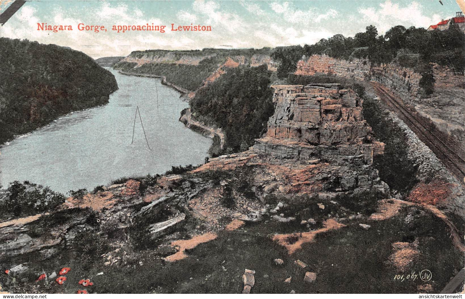 CDN Niagara Gorge approaching Lewiston gl1909 #188.314