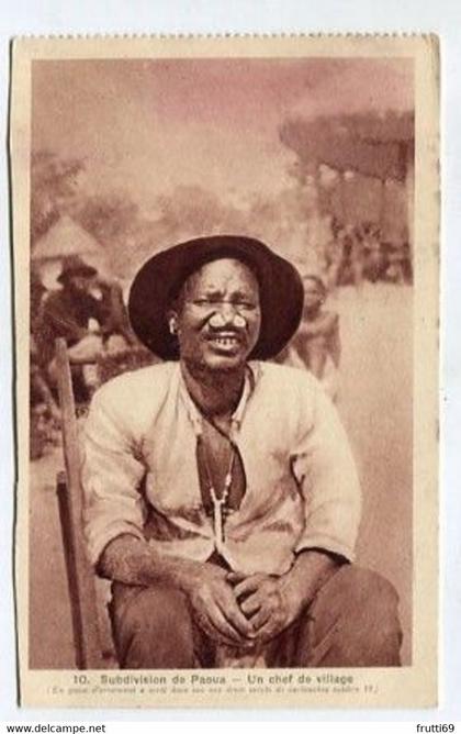AK 056993 CENTRAL AFRICAN REPUBLIC - Subdivision de Paoua - un chef de village