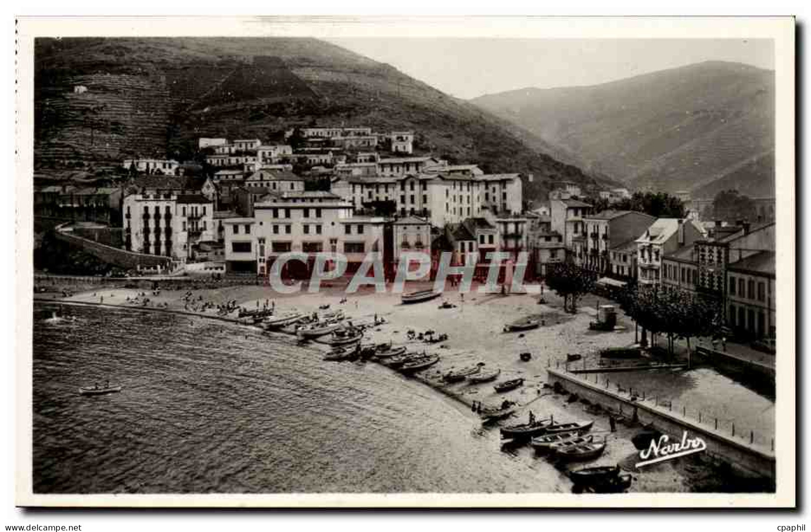 Cerbere - La Plage et la Ville Sud - CPA