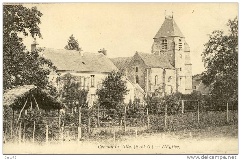 CERNAY LA VILLE 78 - L'Eglise - Jardin Potager