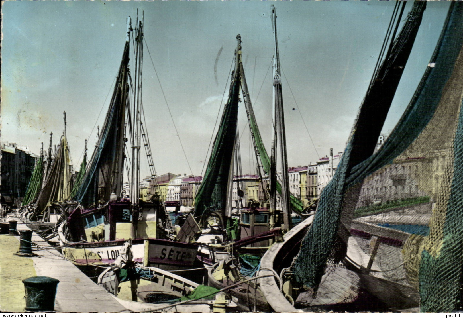 Cette sete CPA les bateaux de peche a quai