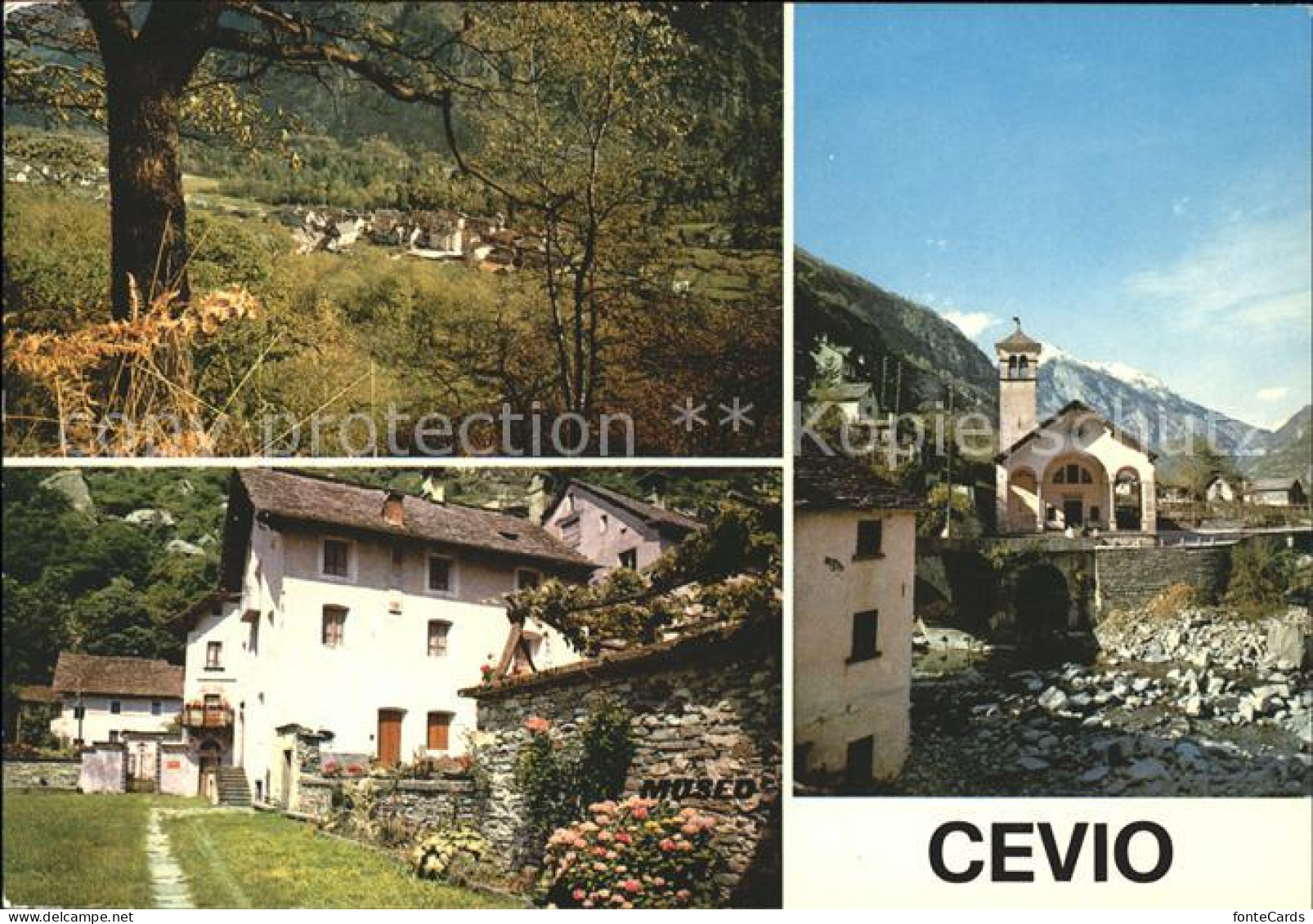 Cevio Dorfpartie Chiesa della Rovana