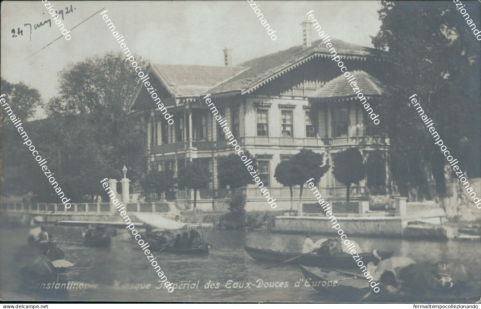 cf484 cartolina fotografica  constantinople  turchia turkey