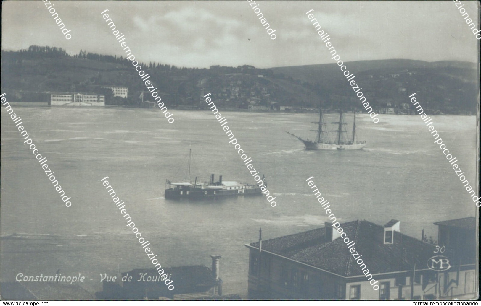 cf486 cartolina fotografica  constantinople  turchia turkey