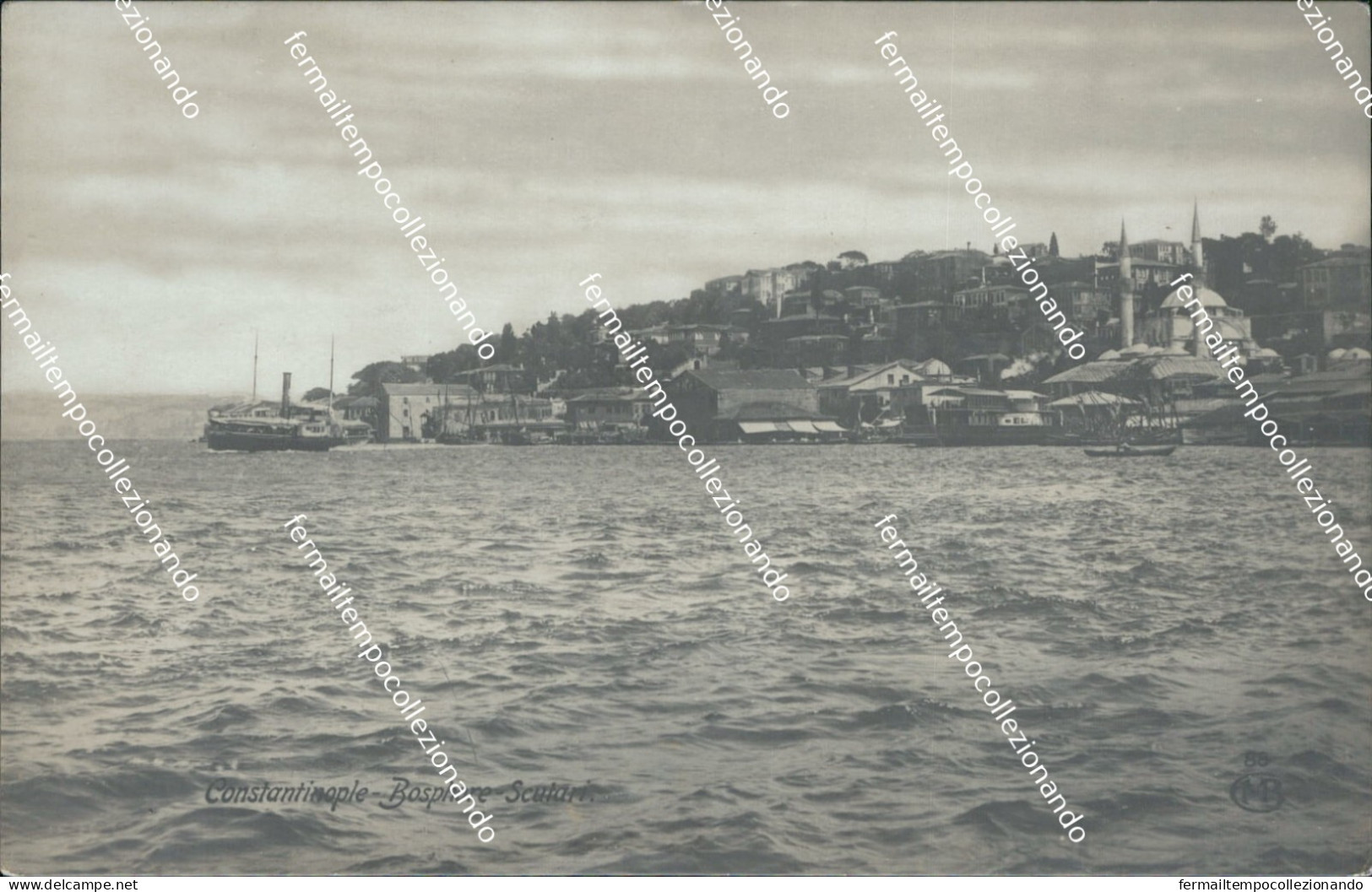 cf488 cartolina fotografica  constantinople  turchia turkey