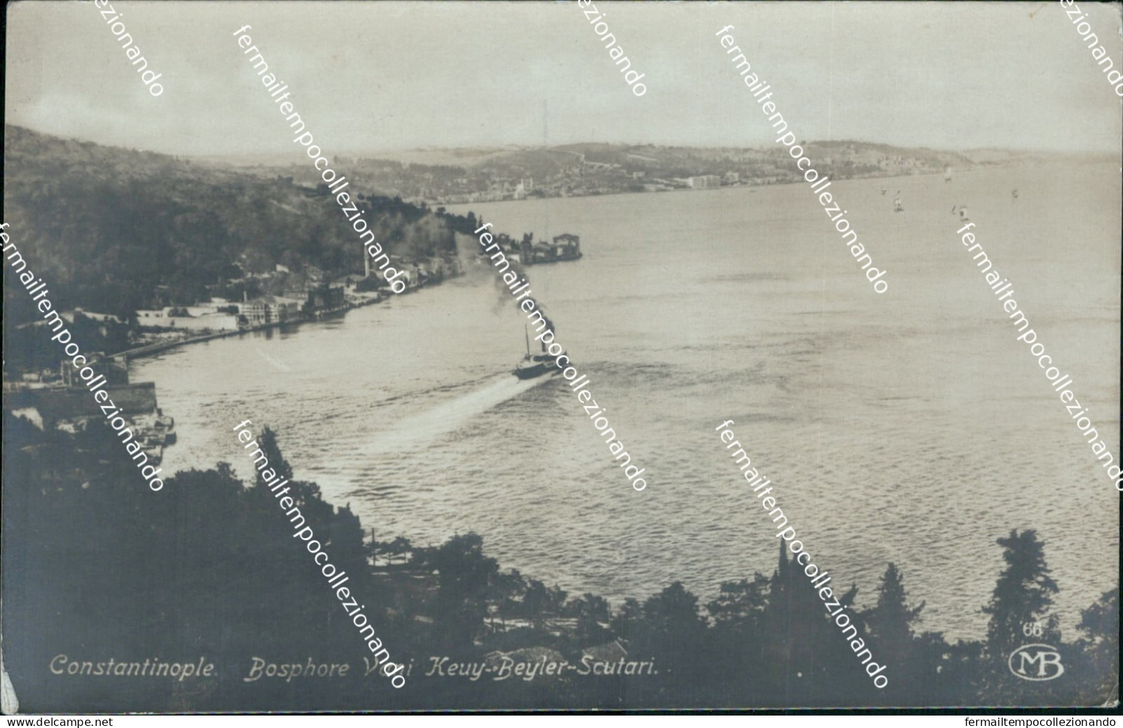 cf492 cartolina fotografica constantinople  turchia turkey