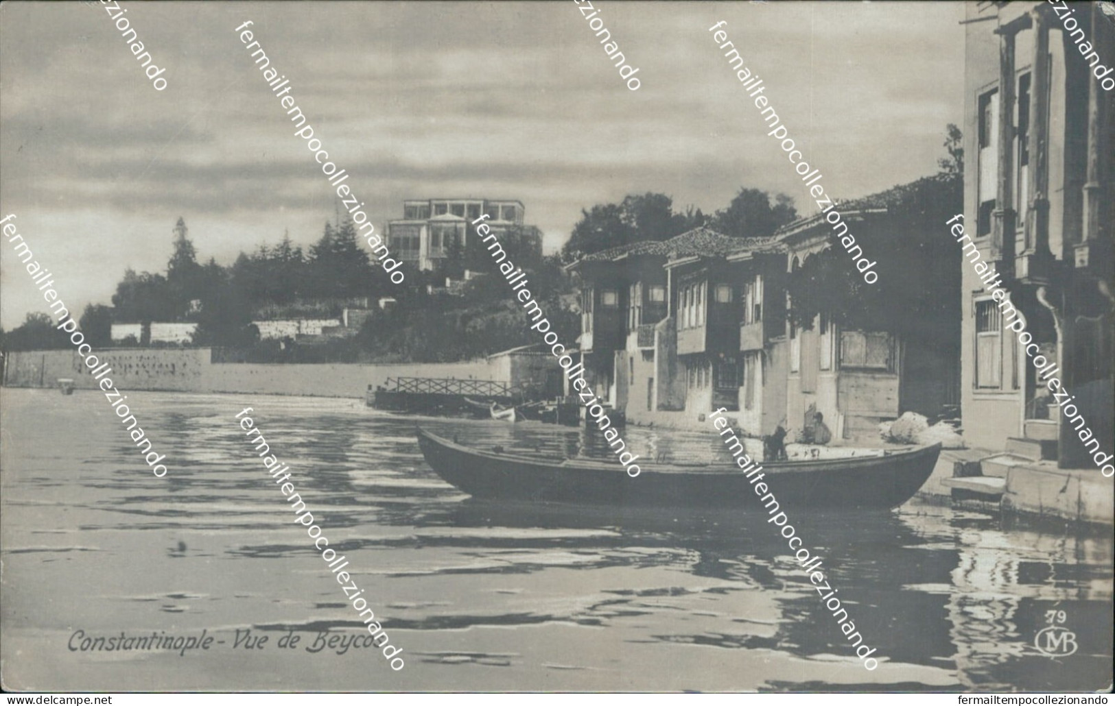 cf495 cartolina fotografica constantinople  turchia turkey