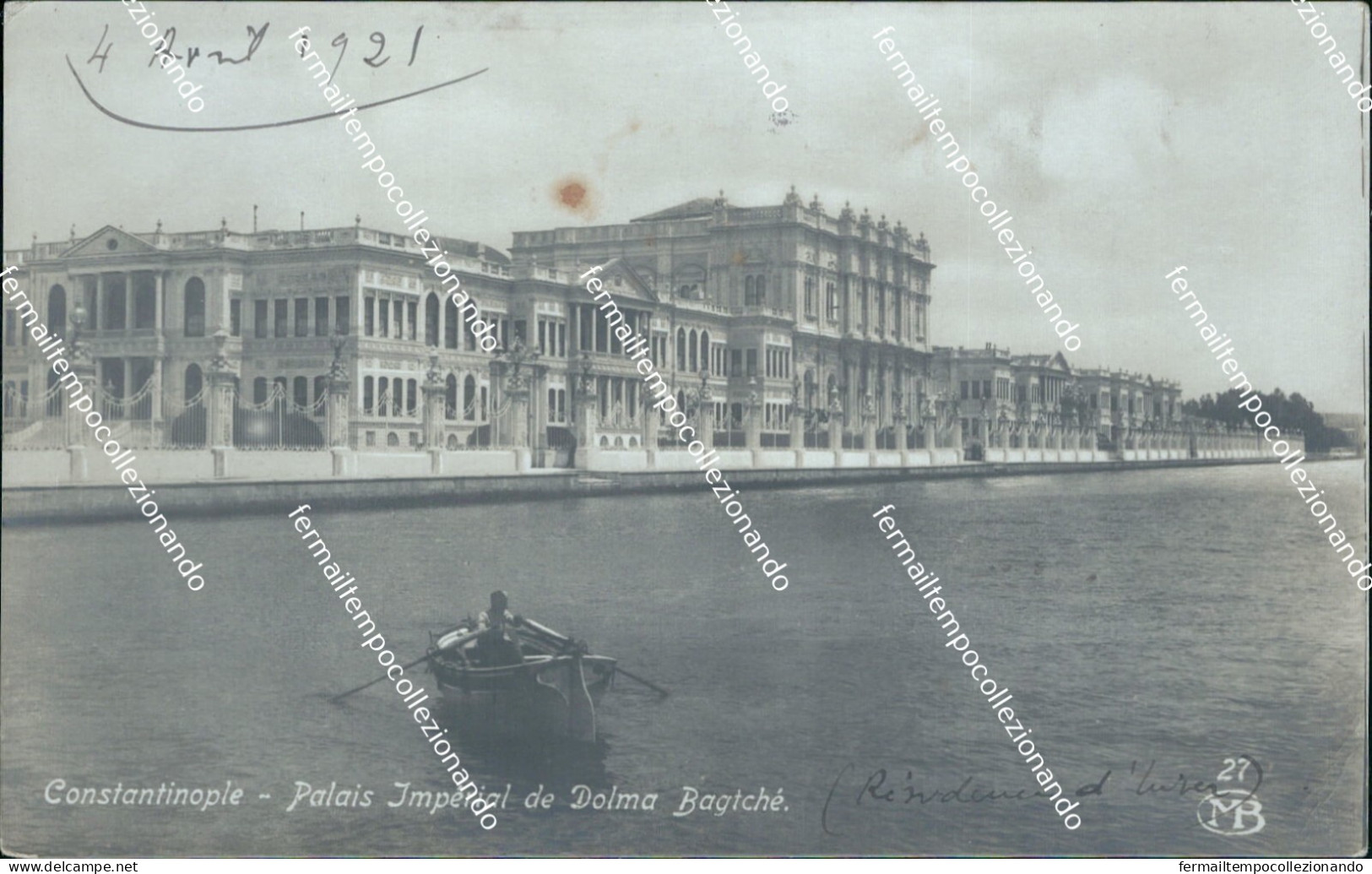 cf496 cartolina fotografica constantinople  turchia turkey